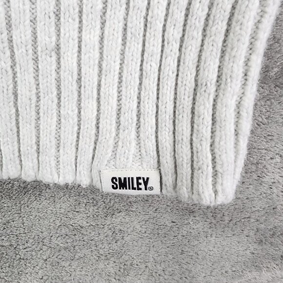 Womens White Red American Eagle Knit Sweater Retro Mock Neck Long Sleeve Size M - Picture 6 of 12